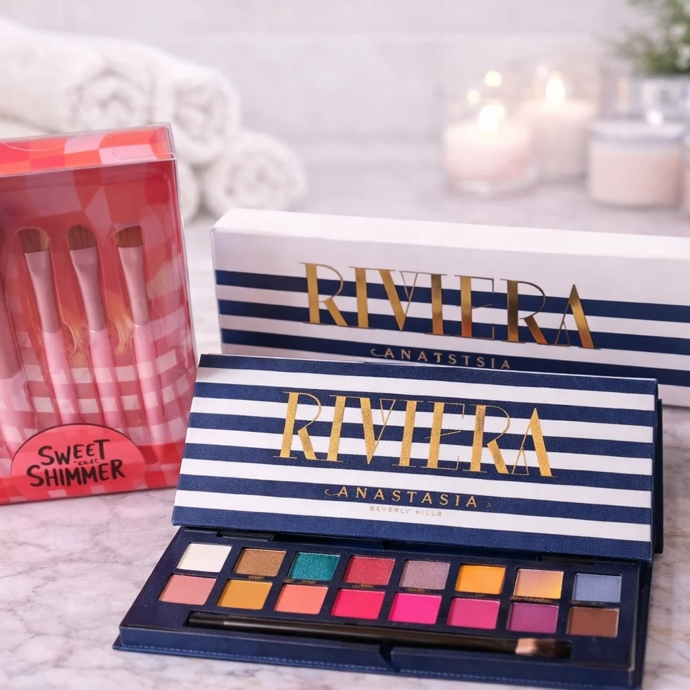 Anastasia Beverly Hills Riviera Eyeshadow Palette + Sweet & Shimmer Brush Set